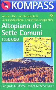 , Carta turistica 1:50000 n. 78 Altopiani dei Sette