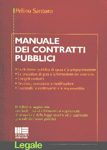 SANTORO PELINO, Manuale dei contratti pubblici