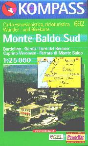 KPOMPASS, Carta turistica 1:25.000 n.691 Monte Baldo Nord
