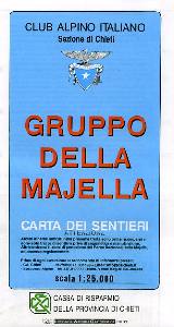 CLUB ALPINO ITALIANO, Gruppo della Majella. Carta dei sentieri 1:25.000