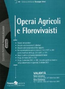 AA.VV., Ccnl contratto collettivo operai agricoli e floriv