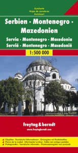 FEITAG & BERNDT, Serbia Montenegro Macedonia. Carta Strad. 1:500000