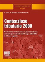 DI PAOLO NUNZIO, Contenzioso tributario 2009