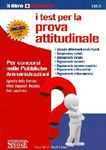 SIMONE, I test per la prova  attitudinale -agenzia entrate