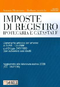 MONTESANO-IANNIELLO, Imposte di registro ipotecaria e catastale