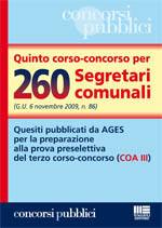 AA.VV., 260 Segretari comunali (quinto corso-concorso)