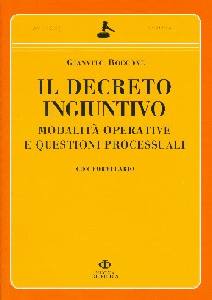 BOCCONE GIANVITO, Il decreto ingiuntivo