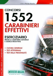 NISSOLINO PATRIZIA, 1552 carabinieri effettivi  Eserciziario