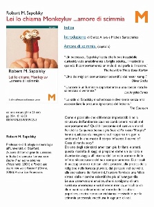 SAPOLSKY ROBERT M., Lei lo chiama Monkeyluv....amore di scimmia