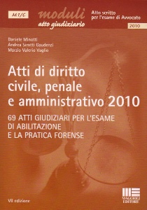 AA.VV., Atti di diritto civile penale  amministrativo 2010