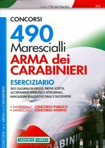 NISSOLINO PATRIZIA, 490 marescialli arma dei carabinieri eserciziario