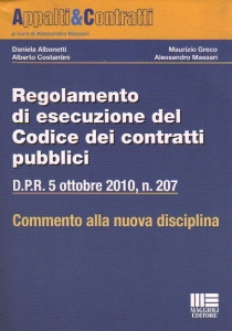AA.VV., Regolamento di esecuzione  Contratti pubblici