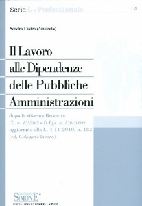 CASTRO SANDRO, Il lavoro alle dipendenze delle Pubbliche Amm.