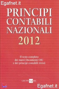 GRUPPO 24 ORE, Principi contabili nazionali 2012