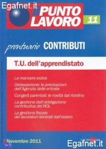 GRUPPO 24 ORE, Prontuario contributi-tu dell