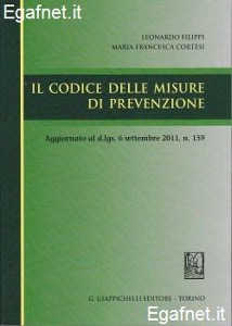 FILIPPI-CORTESI, Il codice delle misure di prevenzione
