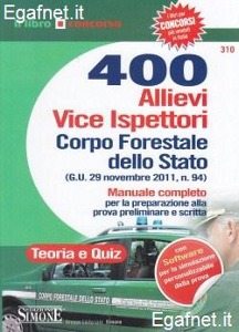 SIMONE, 400 allievi vice ispettori corpo forestale