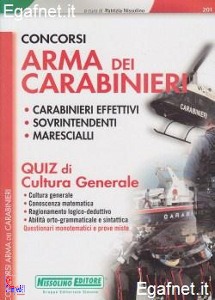 NISSOLINO PATRIZIA, Concorsi arma dei carabinieri  quiz