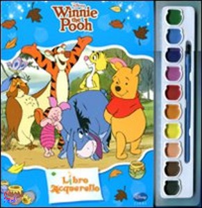 DISNEY, Winnie the pooh libro acquerello