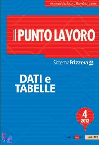 IL SOLE 24 ORE, Punto lavoro 4-2012 Dati e tabelle