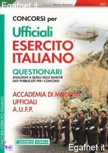 NISSOLINO PATRIZIA, Concorsi per ufficiali esercito Italiano