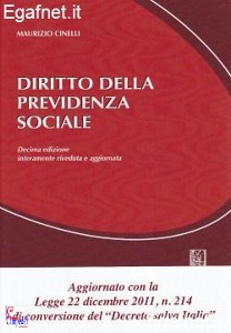 CINELLI MAURIZIO, Diritto della previdenza sociale