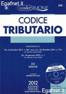 DE LUCA GIANNI, Codice tributario