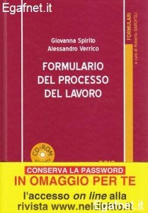 SPIRITO - VERRICO, Formulario del processo del lavoro