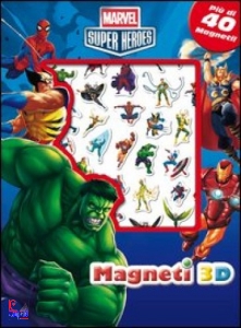 MARVEL, Super heroes 40 magneti 3d