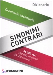 CONTI DECIO, Mini dizionario sinonimi e contrari