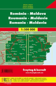 ROAD MAP, Romania - Moldavia. Carta stradale 1:500.000
