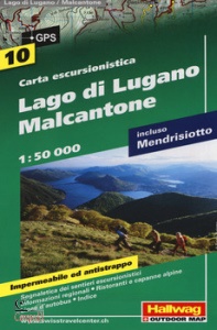 AA.VV., Carta escursionistica lago di lugano malcantone