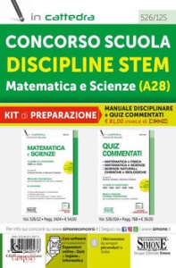 CONCORSO, Matematica e scienze STEM A28 Kit di preparazione