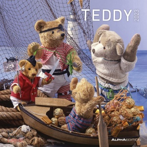 ALPHA EDITION, Calendario da muro 30x30 cm teddy 2023