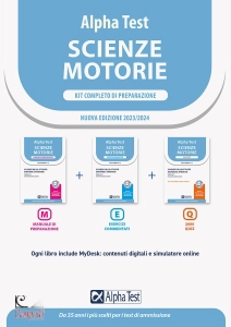 ALPHA TEST, Scienze Motorie Kit di preparazione 3 volumi