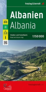 FREYTAG & BERNDT, Albania  Carta Stradale e turistica  1:150.000