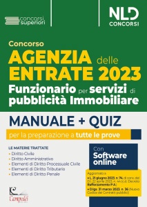 CONCORSO, Agenzia delle entrate 2023  pubblicit immobiliare