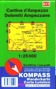 , Carta turistica 1:25.000 n.617 Cortina d