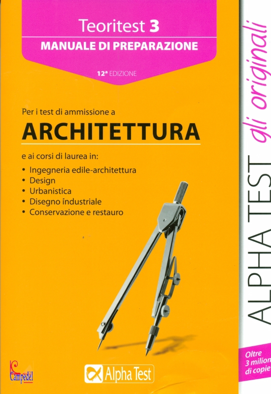 ALPHA TEST, Architettura Teoritest 3 Manuale di preparazione in