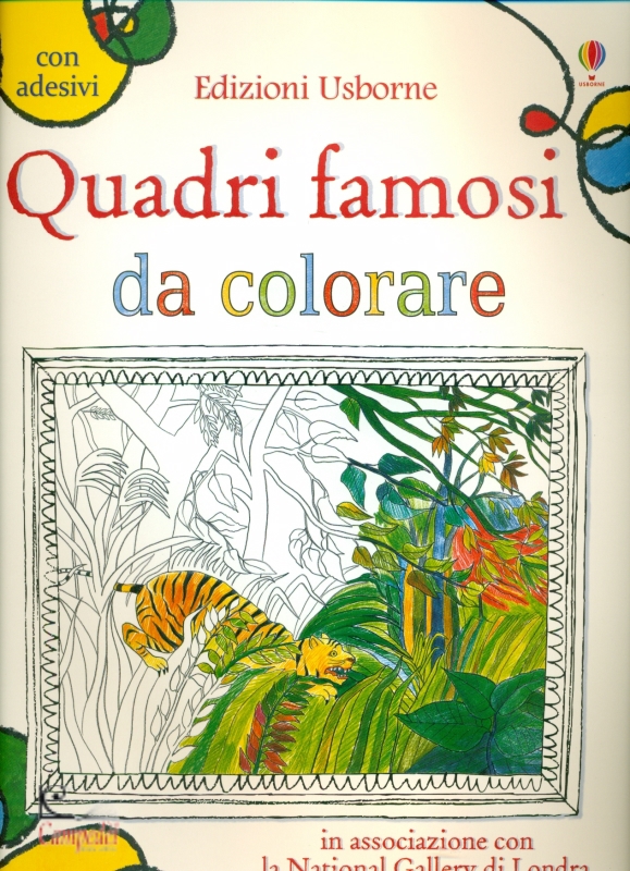 USBORNE EDIZIONE, Quadri famosi da colorare in