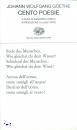 GOETHE JOHANN, Cento poesie