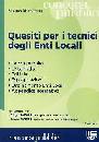 MASTROMARINO SALVATR, Quesiti per i tecnici degli enti locali