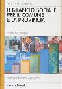 DE FABRITIIS FABRIZI, Il bilancio sociale per il comune e la provincia
