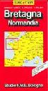 immagine di Bretagna Normandia Carta stradale 1:300.000