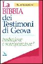 SCONOCCHINI P., La bibbia dei testimoni di Geova