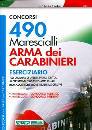 NISSOLINO PATRIZIA, 490 marescialli arma dei carabinieri eserciziario