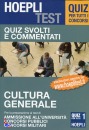 HOEPLI TEST, Cultura generale Quiz per tutti i concorsi
