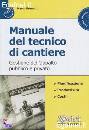 BRUNETTI MARCO, manuale tecnico di cantiere