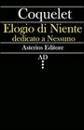 COQUELET LOUIS, Elogio di Niente dedicato a nessuno