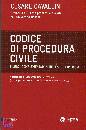 CAVALLINI CESAR, codice di procedura civile 2012